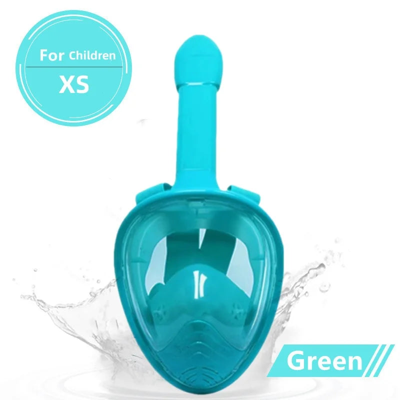 Underwater Scuba Anti Fog Full Face Diving Mask Snorkeling Respiratory Masks Safe Waterproof Swimming Equipment for Adult