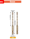 Hex Masonry Drill Bits 1/4 Shank Titanium Steel Metal Cross Drill For Glass Ceramic Concrete Brick Hard Drill Bit Tool