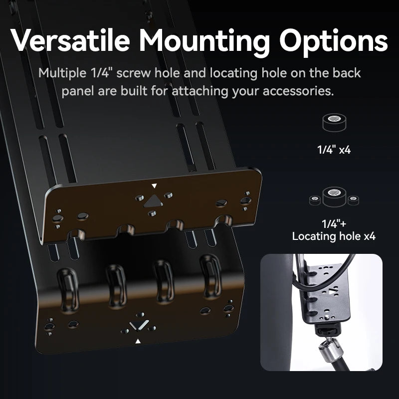 Monitor Adapter with Top Extension Arm for Camera Fill Light COB Light for Live-streaming