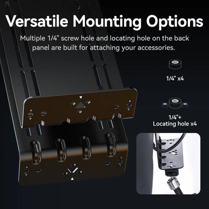 Monitor Adapter with Top Extension Arm for Camera Fill Light COB Light for Live-streaming