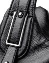 Women Casual Multiple Pockets Tote Bag Lady Large Capacity Shoulder Crossbody Bag Vintage Soft Leather Travel Bag