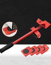 5Pcs/set Furniture Mover Tool Set Heavy Stuffs Moving Roller with Bar Furniture Mover Lifter with Wheel Professional Moving Tool