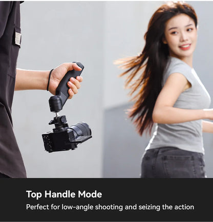 One-click Quick Release Tripod Uka Tripod Top Handle Grip for Camera Netting bracket with a Hidden Hook 180° Tilt