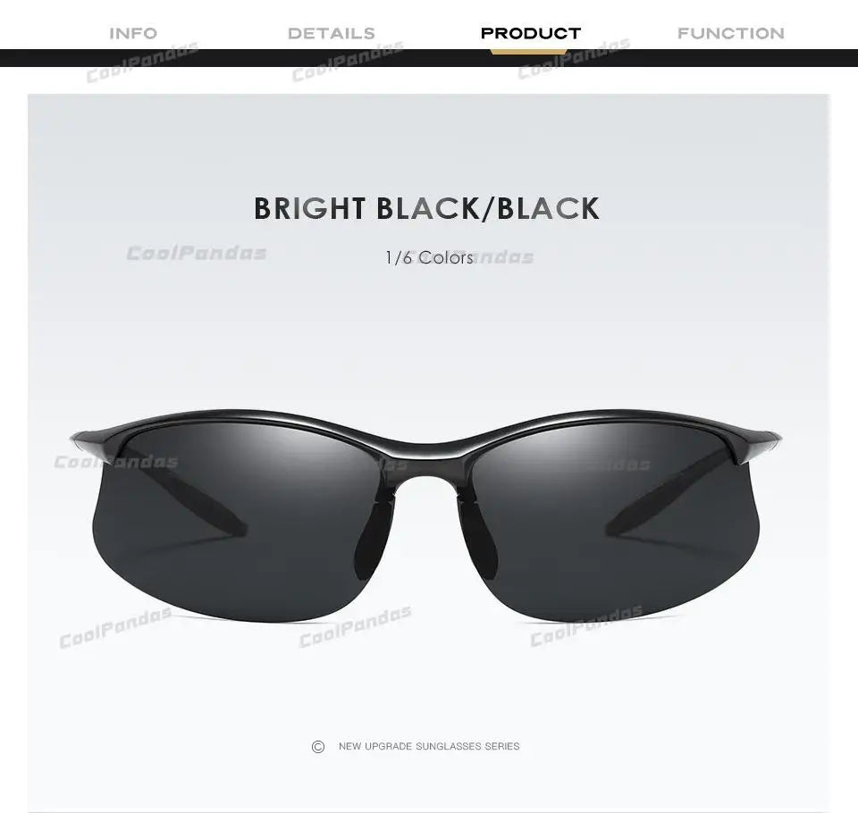 Ultra Light TR90 Polarized Military Style UV400 Driving Sunglasses for Men Women