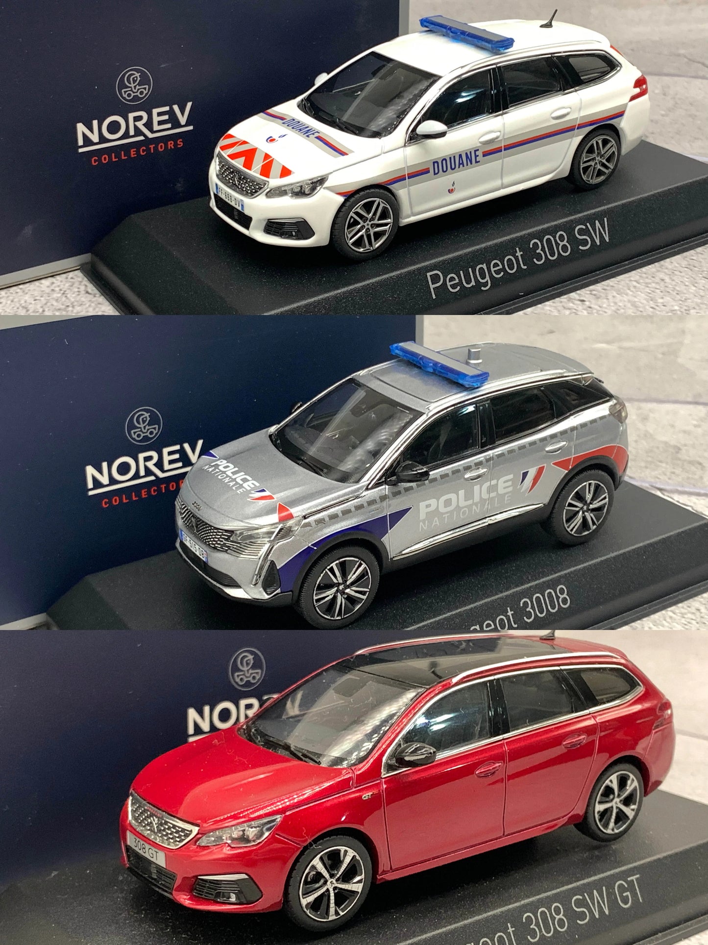 1 43 Scale Peugeot 308 SW 2018 Police Diecast Model Car