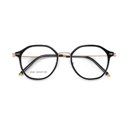 SANGCOO Ultra-light Fashion Flexible TR90 Eyewear Men Retro Round Decorative Optical Prescription Eyeglasses Frame WomenG01341