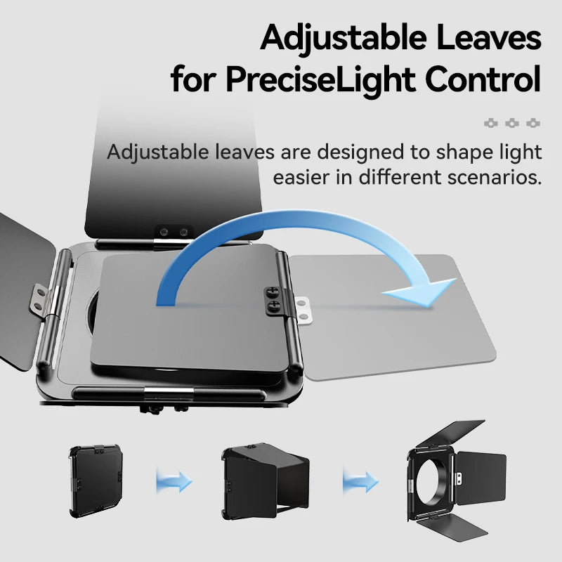 Four-Blade Light Barrier – Mini Bowens Mount for LT028 40W COB LED