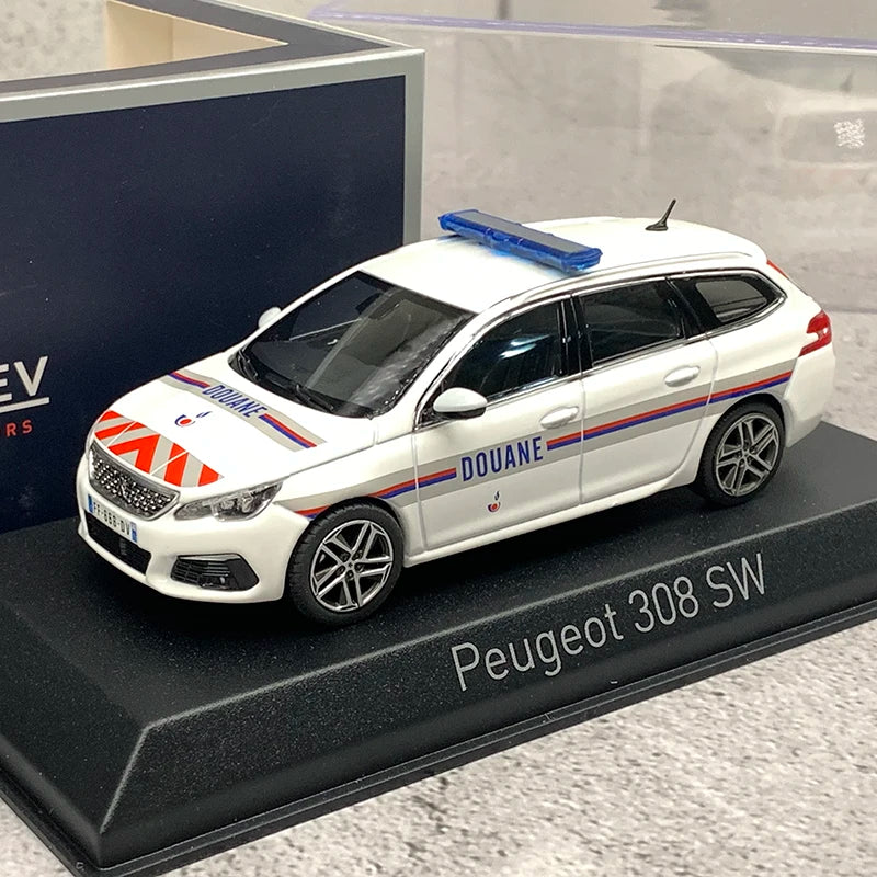 1 43 Scale Peugeot 308 SW 2018 Police Diecast Model Car