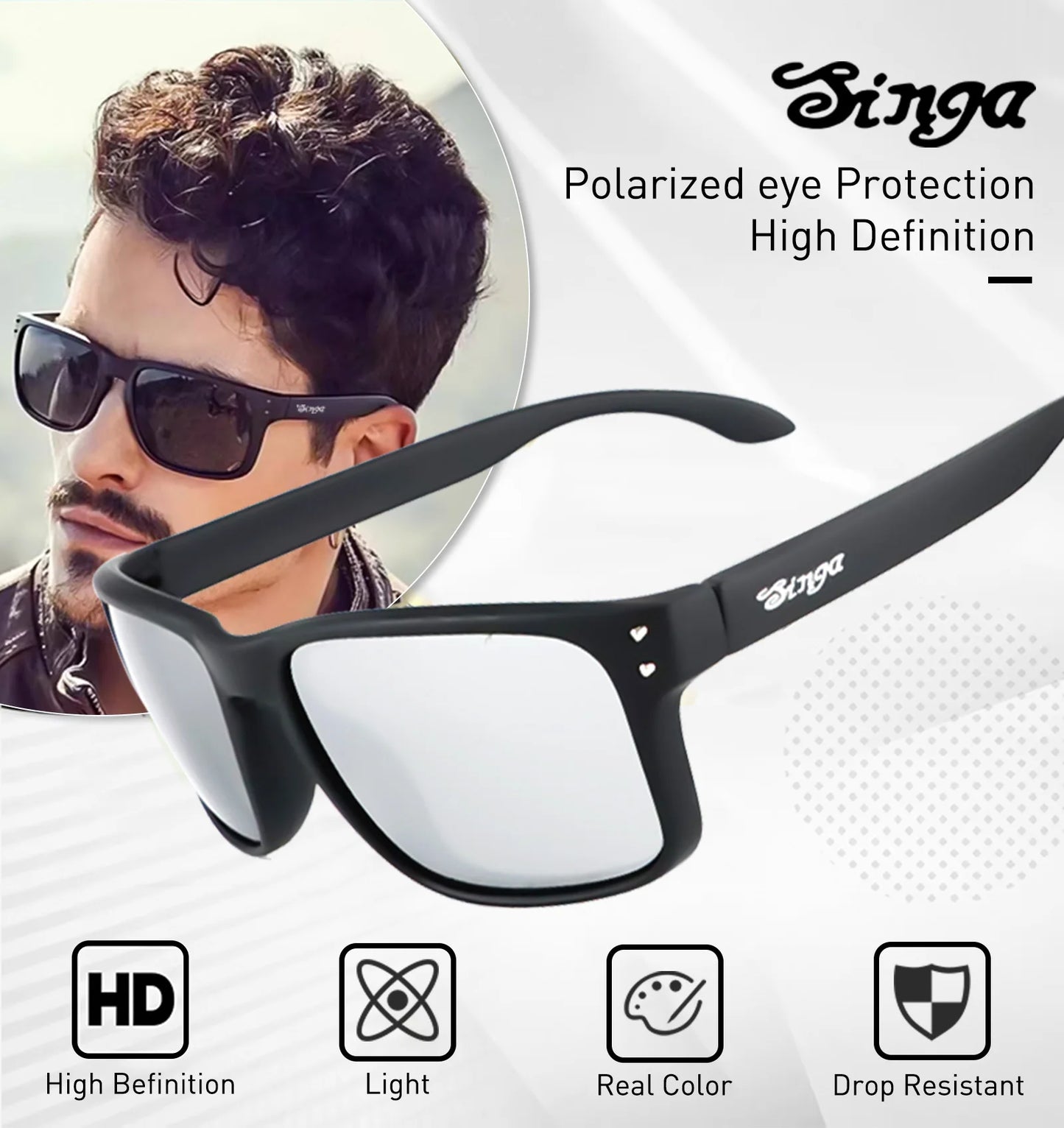 Cycling Polarized Sports Sunglasses UV400 Outdoor Bike Eyewear