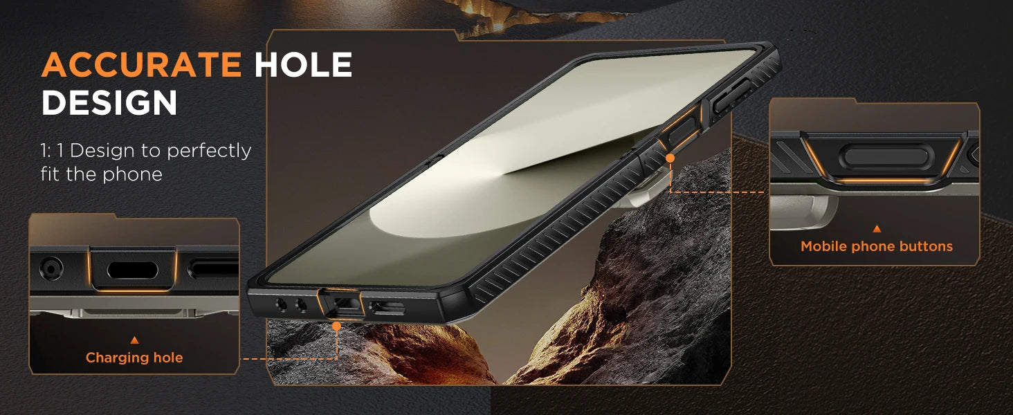 for Z Flip 6 Case with Kickstand Belt-Clip Hinge Protection Cover Screen Protector Military Grade Shockproof Phone Case