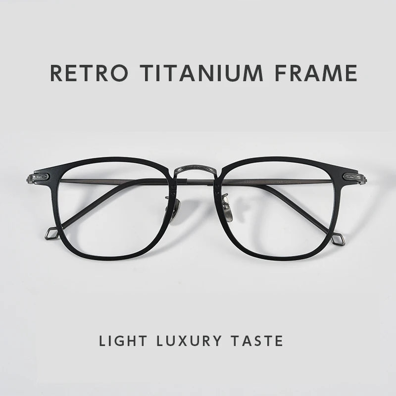 Fashionable Glasses Frame For Men Pure Titanium Acetate Anti Blue Light Eye Glasses Hot Original Brand Spectacles