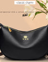 Women's Luxury Crossbody Bag High end Single Shoulders Bags Soft Lychee Pattern Underarm Bags Casual Dumpling Bag Totes