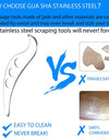 Stainless Steel Gua Sha Guasha Plate Massager Tool Scraper Physical Therapy Loose Muscle Meridian Massage Machine Spa Board Tool