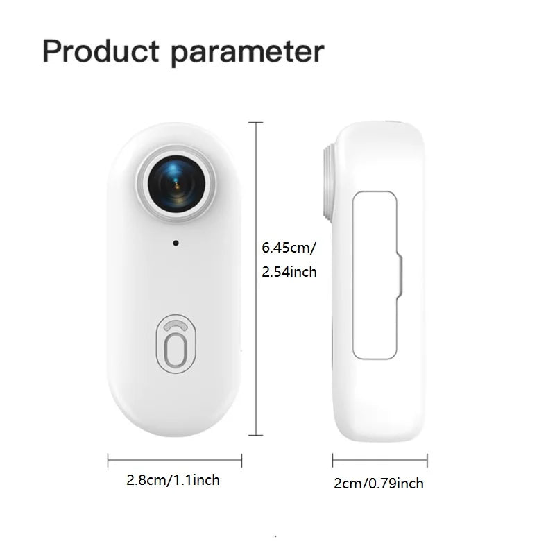 Mini 4K Thumb Action Camera with WiFi Remote Control and Electronic Image Stabilization