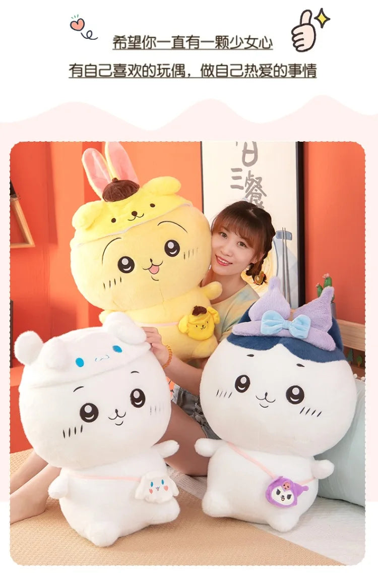 Cute Character Plush Toy Set Soft Stuffed Animal Doll