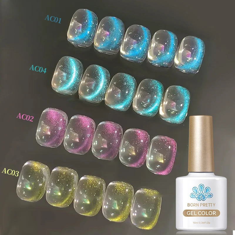 10ml Auroras Cat  Gel Tears of Angels Crystal Shining Like A Fairy Tale Soak Off UV Gel Nail Art Varnish