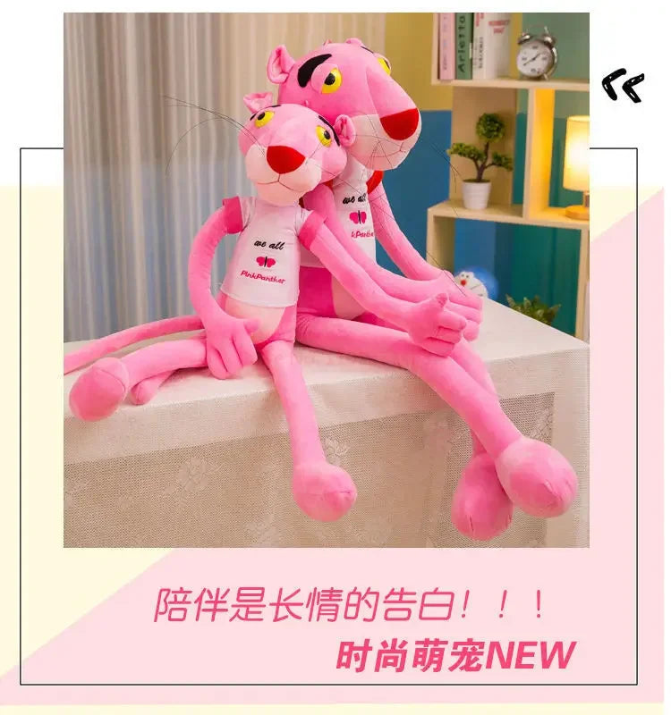 Disney 60cm~180cm  Pink Plush Doll Toys Cute Cartoon Leopard Stuffed Animal  Toy Soft Kawaii Stuffed Doll Christmas Gift