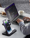 4 In 1 Wireless Charger Stand For iPhone 15 14 13 12 Samsung S23 S22 Ultra Note Galaxy Watch Foldable Fast Charging Station Dock