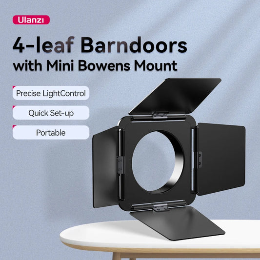 Four-Blade Light Barrier – Mini Bowens Mount for LT028 40W COB LED
