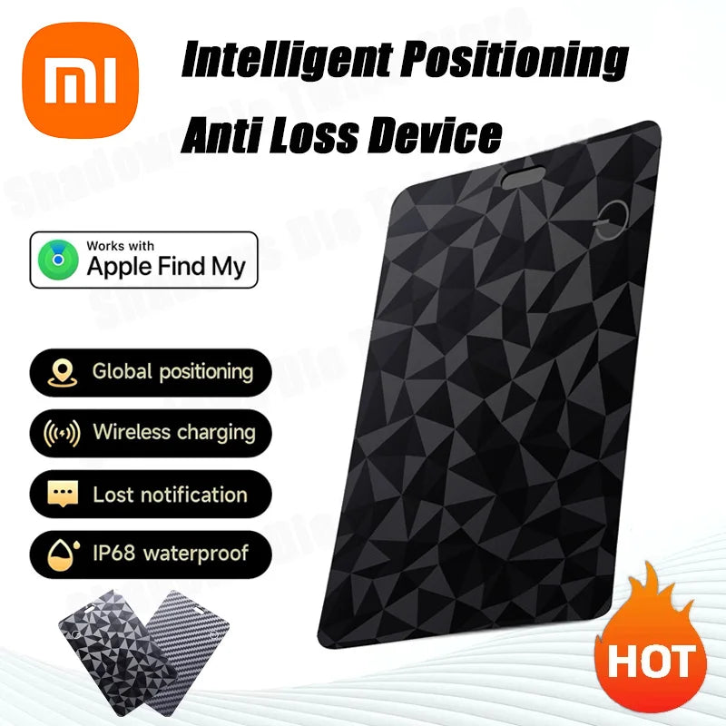 Ultra Slim Tracking Card Wireless Charging With Apple Find My IPX68 Waterproof Thin Tracker Keys Suitcase Bag Locator