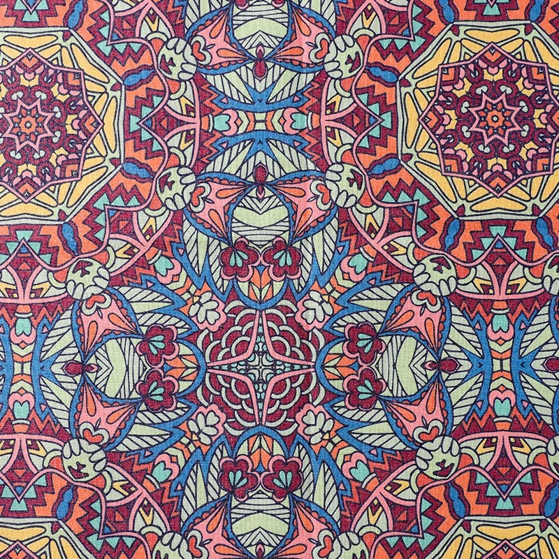 1/2/3/5M ethnic style linen canvas fabric for home textile DIY handmade sewing accessories sofa tablecloth by the meter