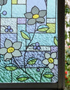 Window Film Privacy Stained Glass Film Static Cling Decorative Vinyl Removable Window Tint UV Blocking Stickers for Home Office