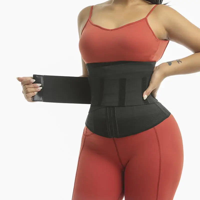 9 Steel Bones Waist Trainer Body Shaper Adjustable Belly Tummy Control Snatch Me Up Wrap Stretch Bands Slim Body Shaper Women