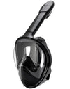 Full Face Snorkel Mask Snorkeling with Camera Mount 180 Degree Panoramic View Anti-Fog Anti-Leak Snorkeling Set for Adult Kids