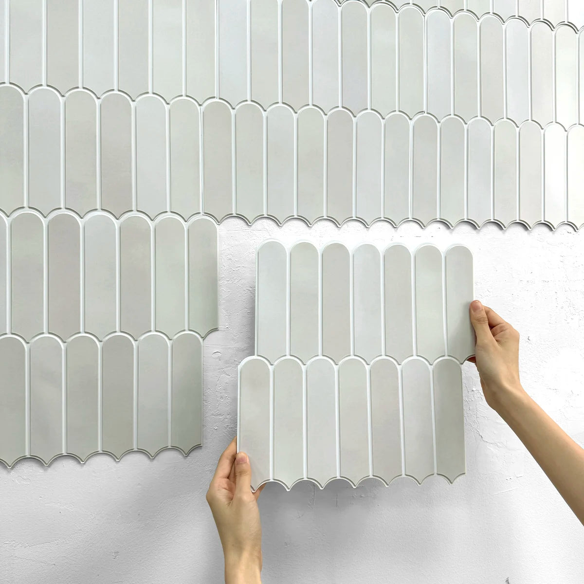 10pcs Decorative 3D Peel and Stick Wall Panel 3D Tile Sticker Self-Adhesive Kitchen Tile Backsplash Bathroom Wall Sticker