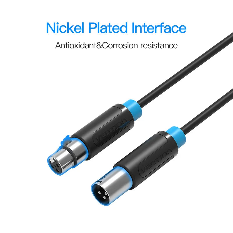 XLR Cable Karaoke Microphone Sound Cannon Cable Plug XLR Extension Mikrofon Cable for Audio Mixer Amplifiers XLR Cord