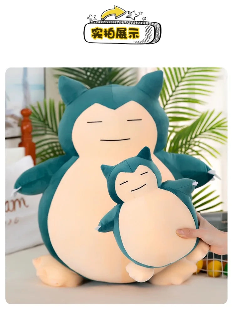 Hot 60cm Kawaii Snorlax Plush Toy Anime Pokemon Stuffed Doll Large Cute Baby Gift Kids Birthday Xmas Present Wholesale