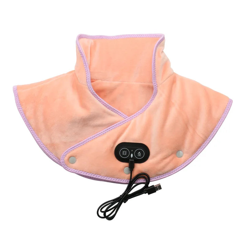 Electric Heating shoulder Neck Pad Massager USB Cervical Brace Wrap Thermal Compress Relieve Pain Fatigue Warm Back Brace Tool