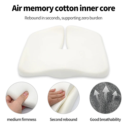 Orthopedic Memory Foam Coccyx Seat Cushion for Tailbone and Sciatica Relief