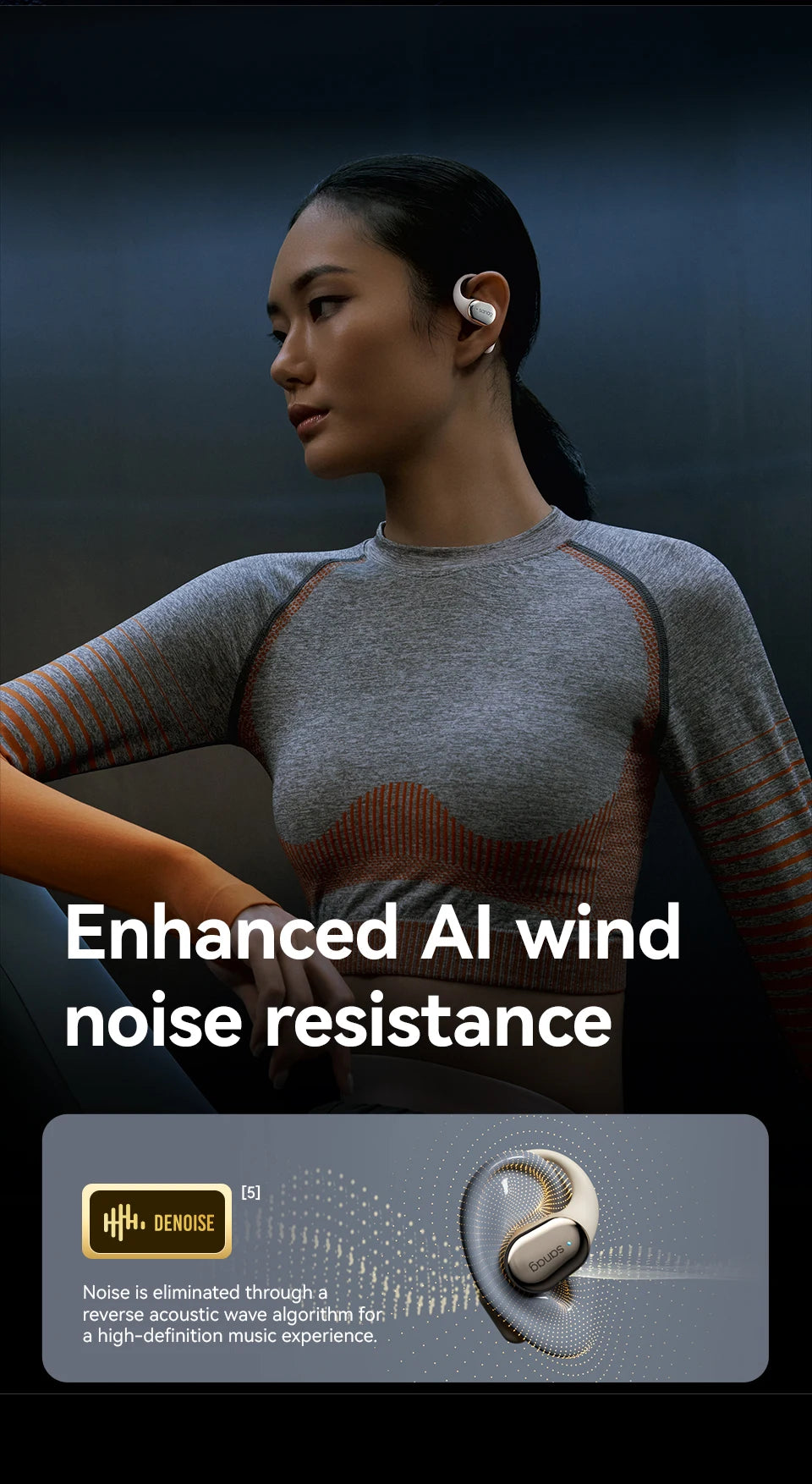 C16S Bluetooth 5.4 Wireless Headphones Open Ear OWS Earphones HiFi Sound Flash-sale Choice Headset TWS Earbuds