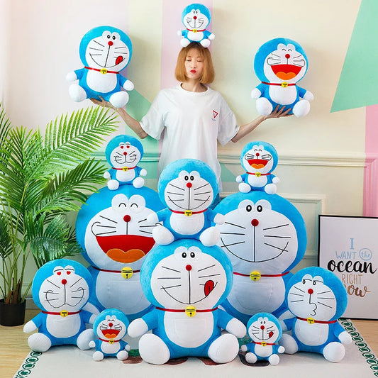25cm Cute Blue Cartoon Cat Plush Toy Soft Stuffed Doll