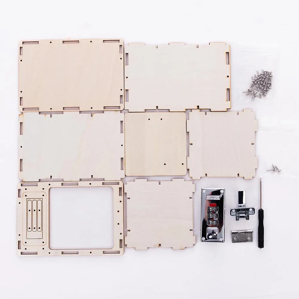 3D Wooden Puzzle DIY Physical Model Science Experiment Educational Toy Password Box Grain Fan Assembly Model DIY Decoration Gift