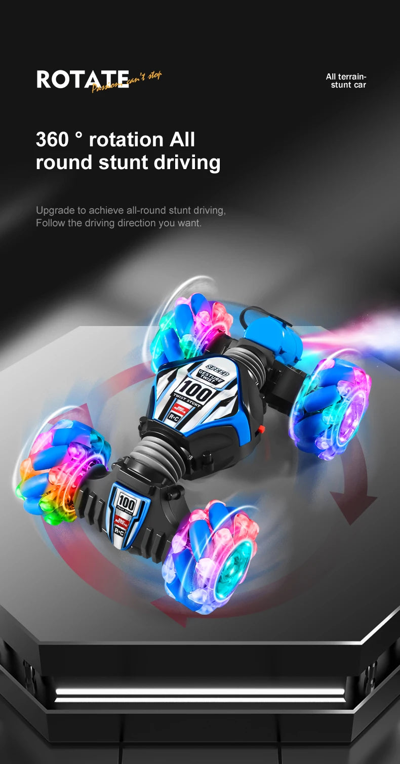 1 to 20 Scale Gesture Sensor 4WD Rotating Stunt Drift Remote Control Car