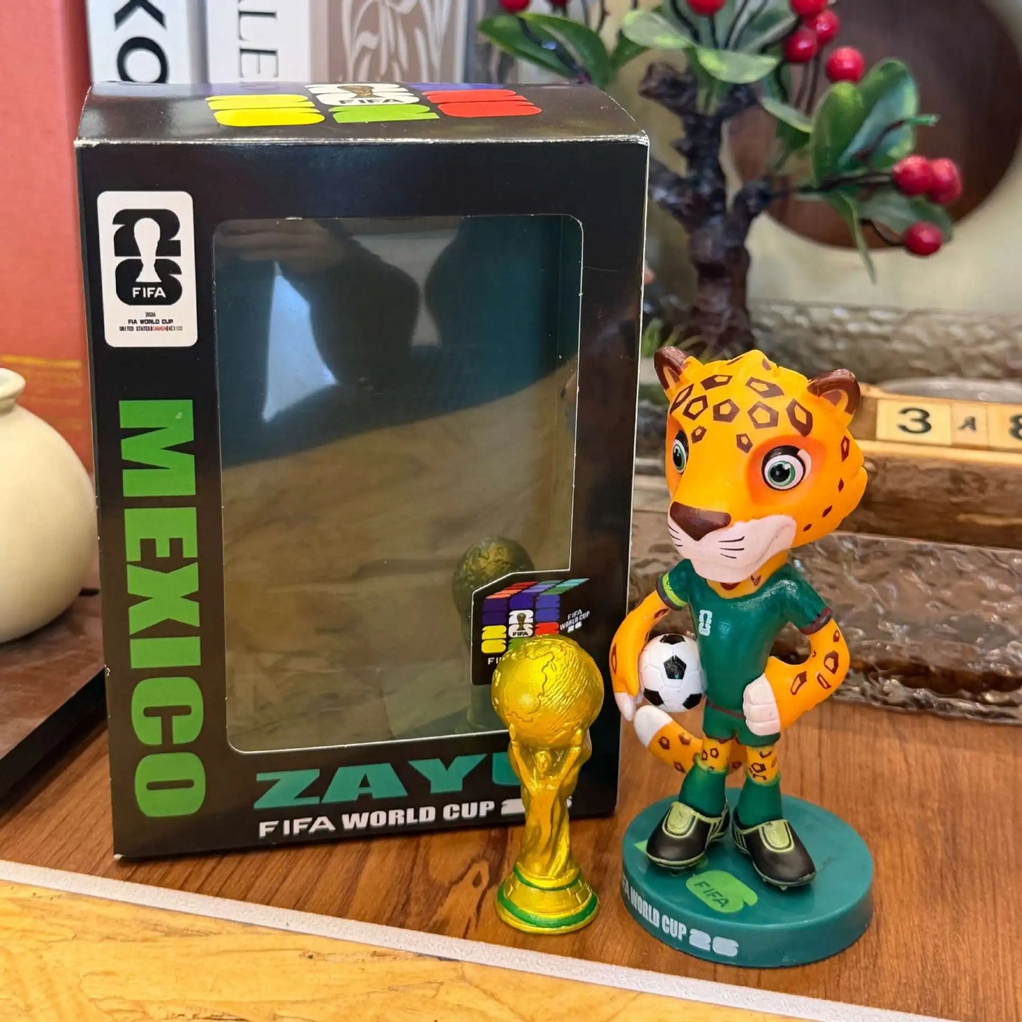 2026 Football Mascot Figure Collectible Soccer Fan Desktop Decoration