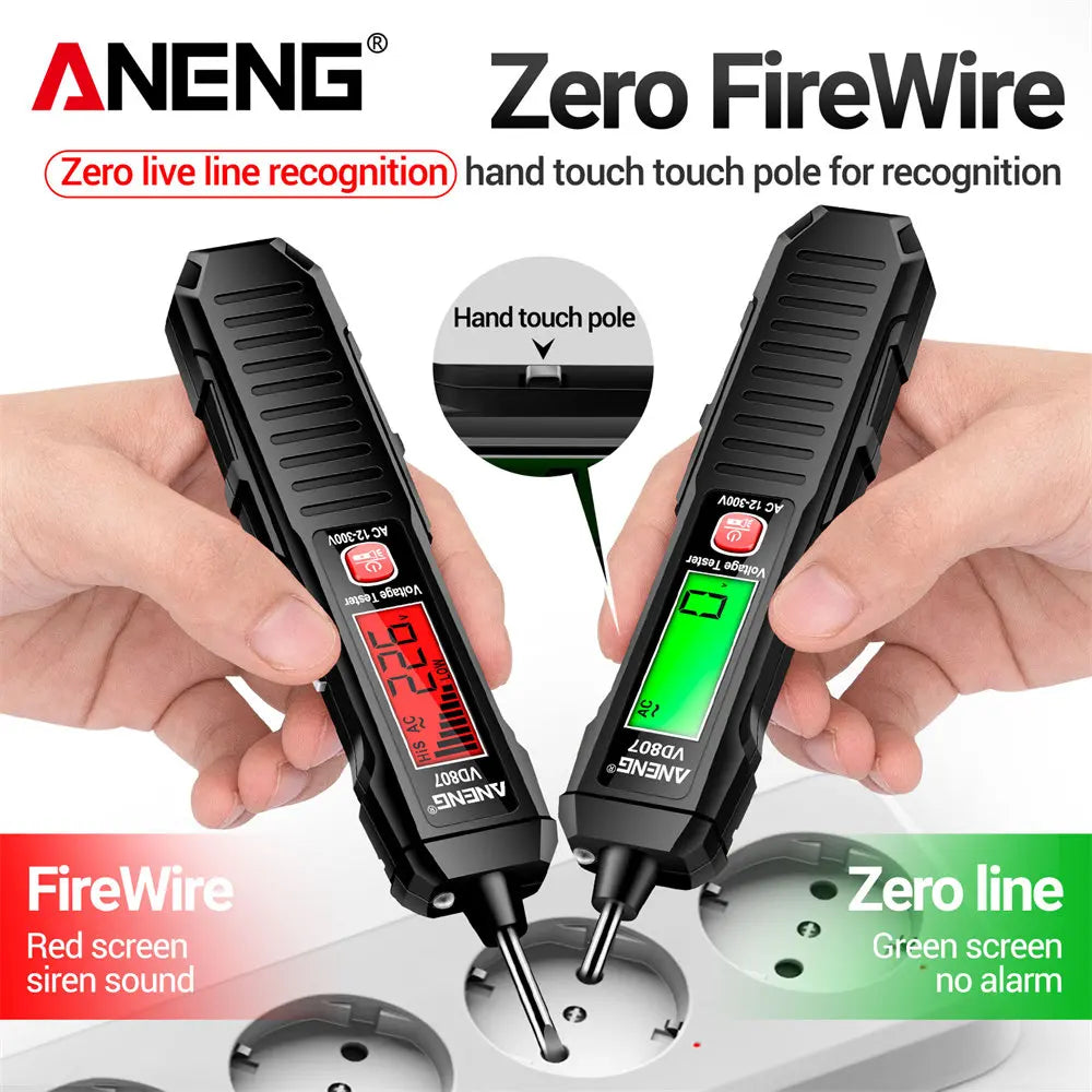 One-word Induction Portable 50/60Hz Smart Electric Pen Tester NCV Sensor AC 12-300V Non-contact Wire Detector Tools