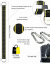 One Pair Tree Swing Hanging Kit Hammock Straps Camping 350 KG Load Capacity Rope Carabiner Outdoor Hiking Hammock Hanging Belt