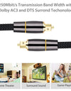 Coaxial SPDIF Cable Dolby 7.1 Soundbar 5.1 Digital Optical Audio Cable Toslink Fiber Cable for Amplifiers Player Xbox 360