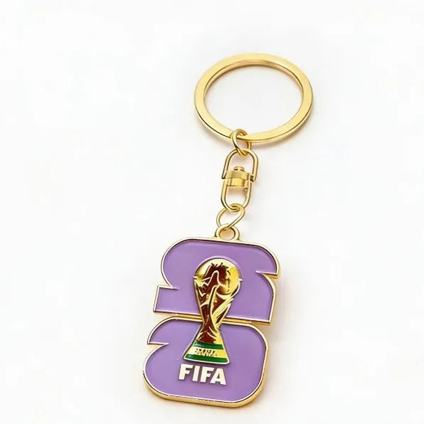 2026 World Cup Football Fan Metal Keychain Soccer Sports Souvenir