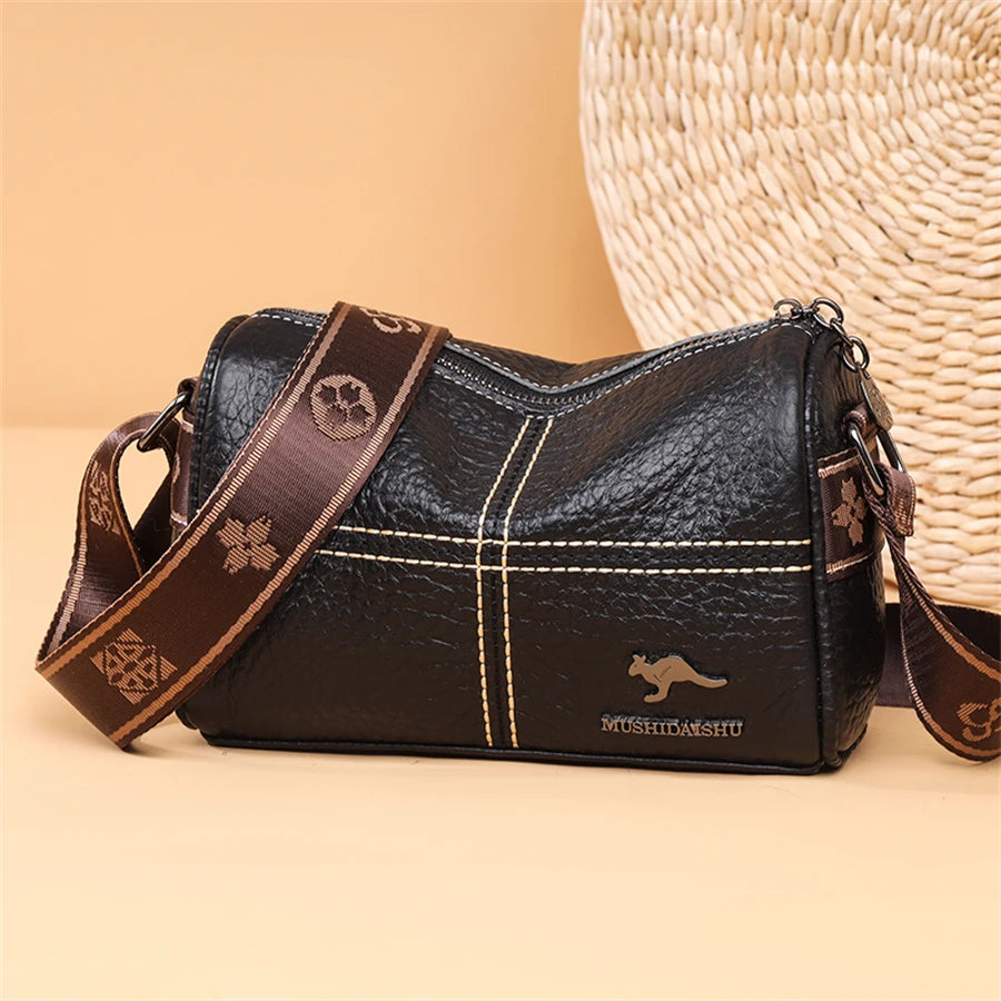 Lichee Pattern Genuine Leather Crossbody Bag For Women Luxury Handbag High Quality Shoulder bags Ladies Messenger Bag