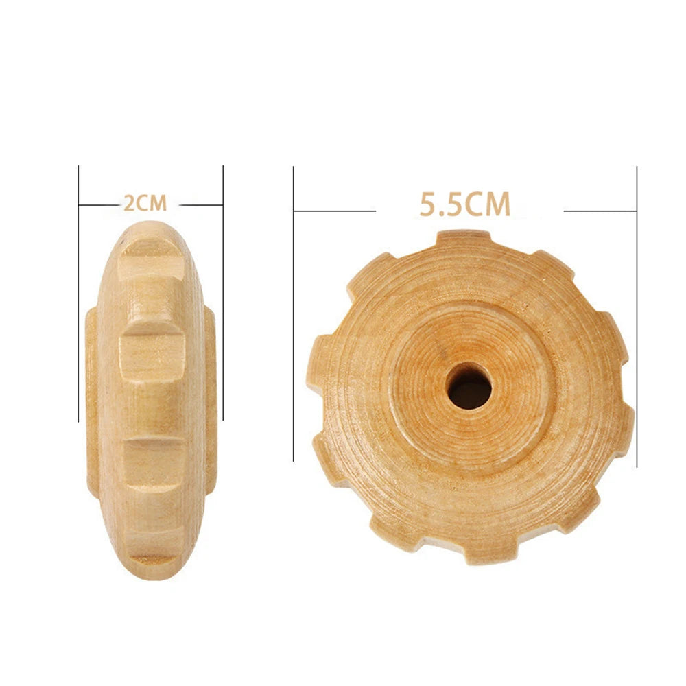1 PC Wood Bendable Massage Roller Wooden Therapy Massager Tools,Lymphatic Drainage,Cellulite Trigger Point Manual Muscle Release