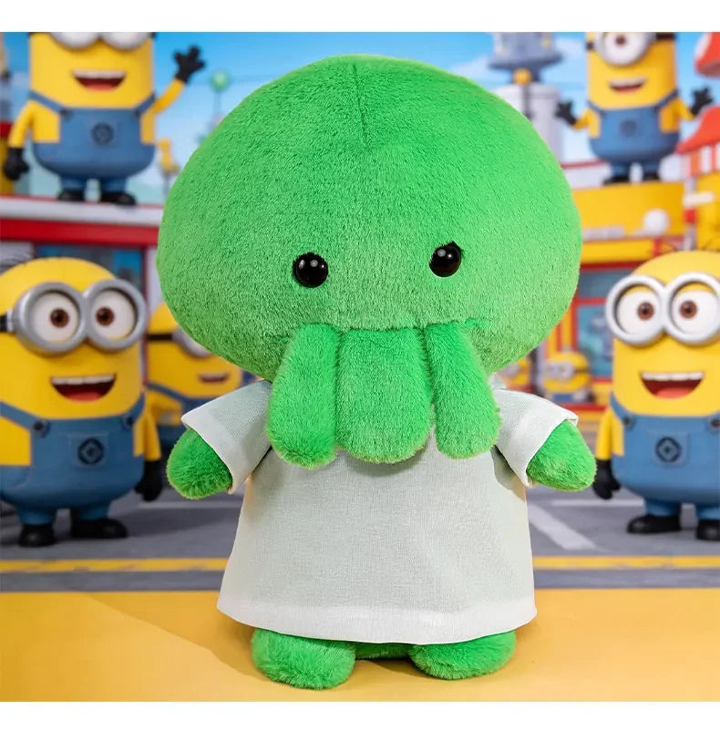 Cute Green Octopus Plush Toy With White Shirt
