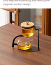 Automatic Glass Teapot Set,  Diversion, Rotating, Lazy Kungfu, Drinking, 1 Set