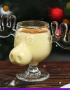 1/2pcs Reindeer Wine Glass Cocktail Juice Cup Clear Beer Mug Water Milk COFFE Whiskey Glasses Drinkware Shot Cups