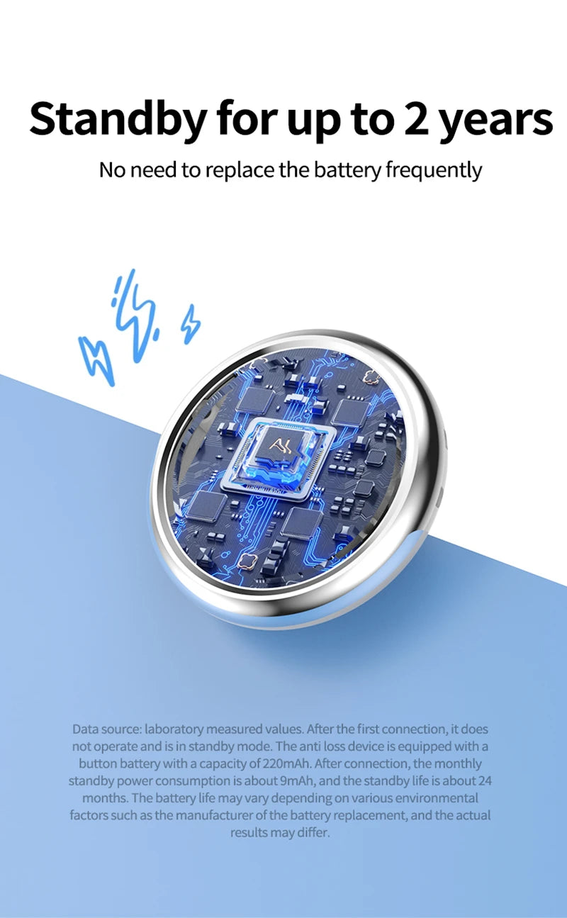 Mini Tracker Work With Find My APP Ultra Long Battery Life Mini Locator For Keys Pets Wallet Anti-Loss Device Smart Find