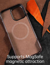 for Magsafe Case for iPhone 15 16 Pro Max Promax 16Pro 15Pro Natural Cowhide Leather Magnetic Protector Luxury Phone Back Cover