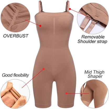 Women Bodysuit Shapewear Full Body Shaper Tummy Control Slimming Sheath Butt Lifter Push Up Thigh Slimmer Abdomen Shapers Corset